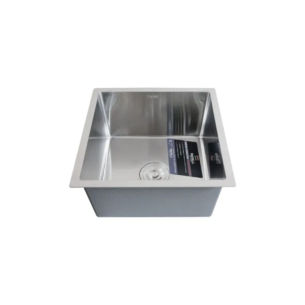 LAVADERO STAINLESS PMARMOL SIGNATURE 45X45X23CM - FRATELLI Plateado