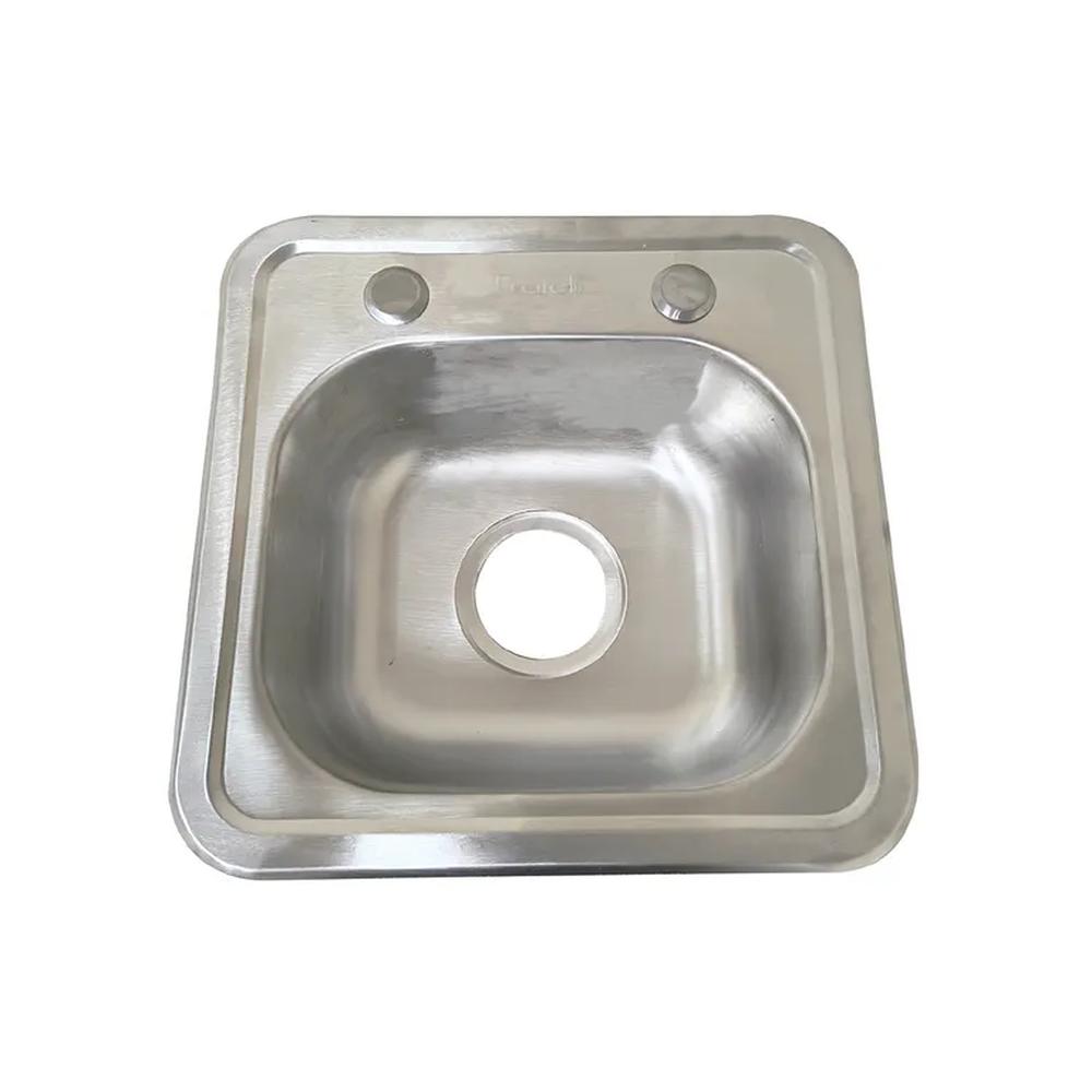 Lp-3838 Lavadero Premium P Acero Inox Cr 38X38X18 Cm Fratelli Plateado