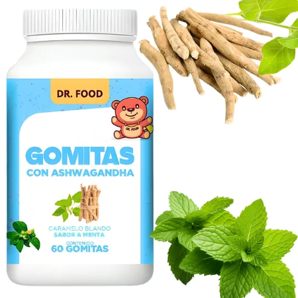 Gomitas Masticables Sabor Menta con Ashwagandha 60 gomitas