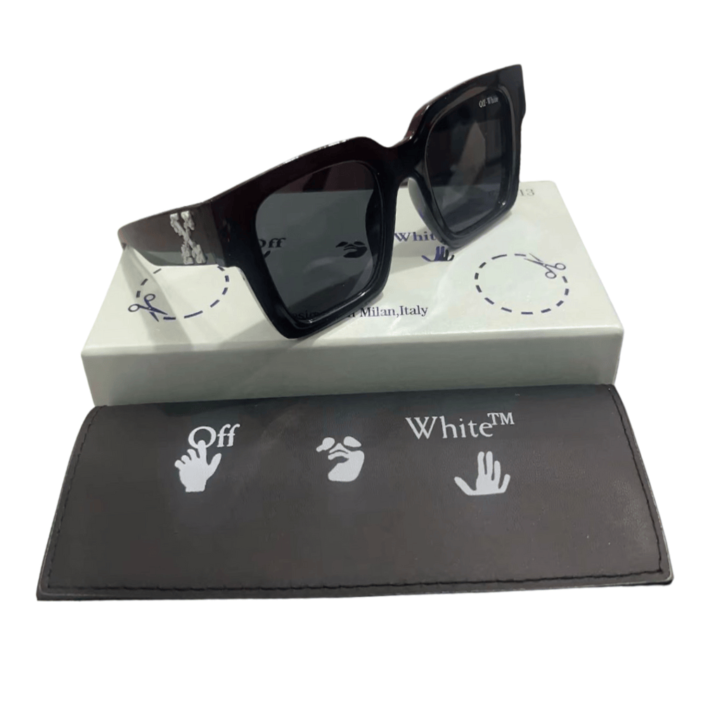 gafas de sol off white clasico negro unisex 52-20