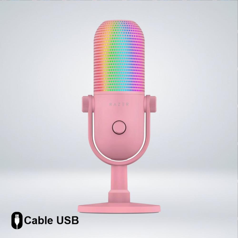 MICROFONO RAZER SEIREN V3 USB RGB STREAMING SENSOR TOUCH SILENT