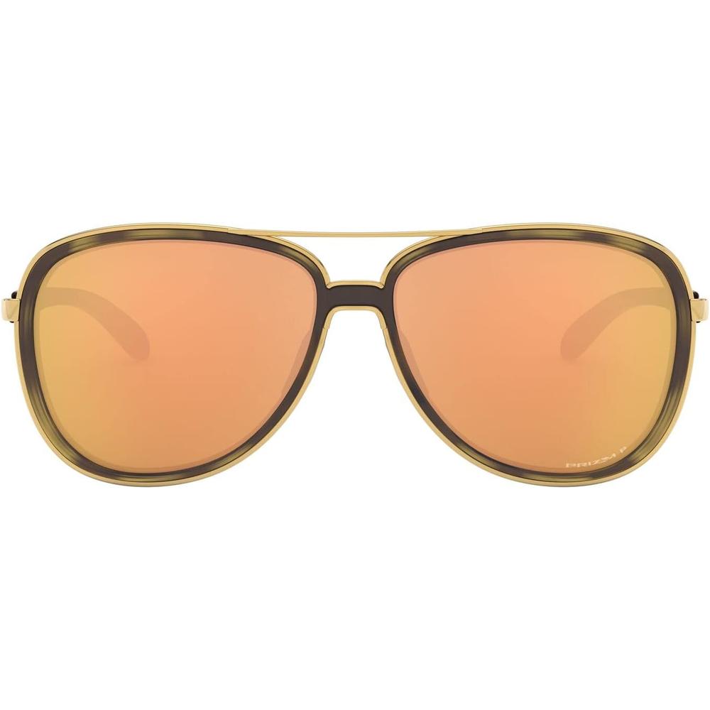 Oakley OO4079 Feedback Aviator Gafas de Sol para Mujer | Brown Tortoise Gold / Prizm Rose Gold