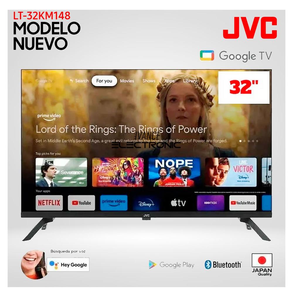 Televisor JVC 32 Pulg. Smart TV GOOGLE TV HD LED LT-32KM148