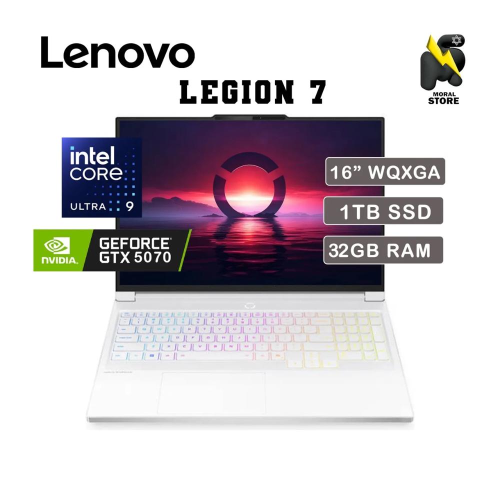 LAPTOP LENOVO LEGION 7 INTEL CORE ULTRA 9-275HX 32 GB RAM 1TB SSD RTX 5070-8GB 16 WQXGA OLED