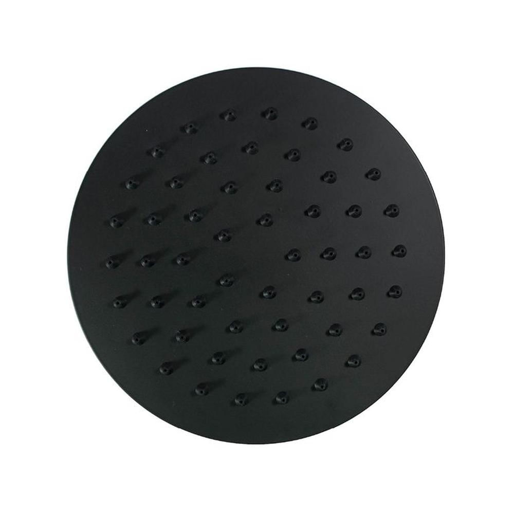 Cabeza D/Ducha Redonda 6"" Acero 304 C/Brazo De 40 Cm Black - Fratelli