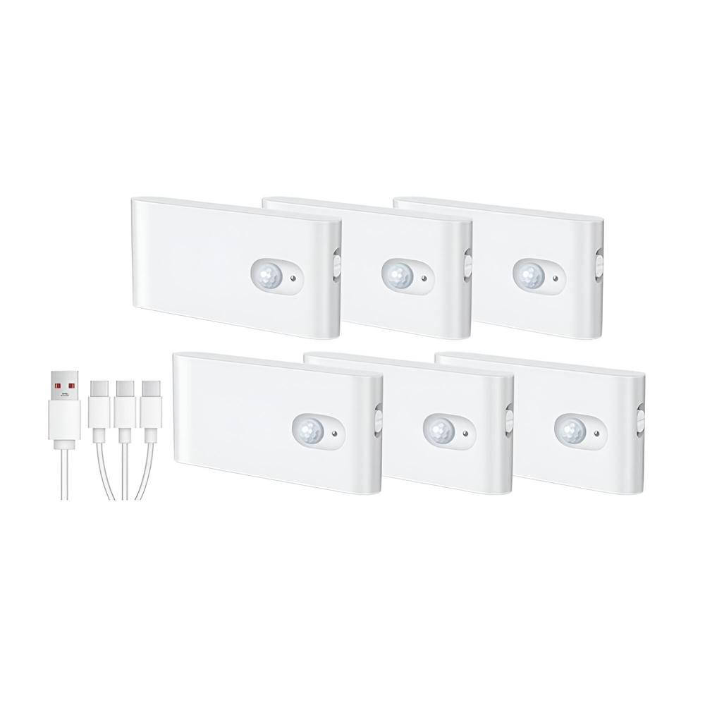 Luz con sensor de movimiento pack de 6