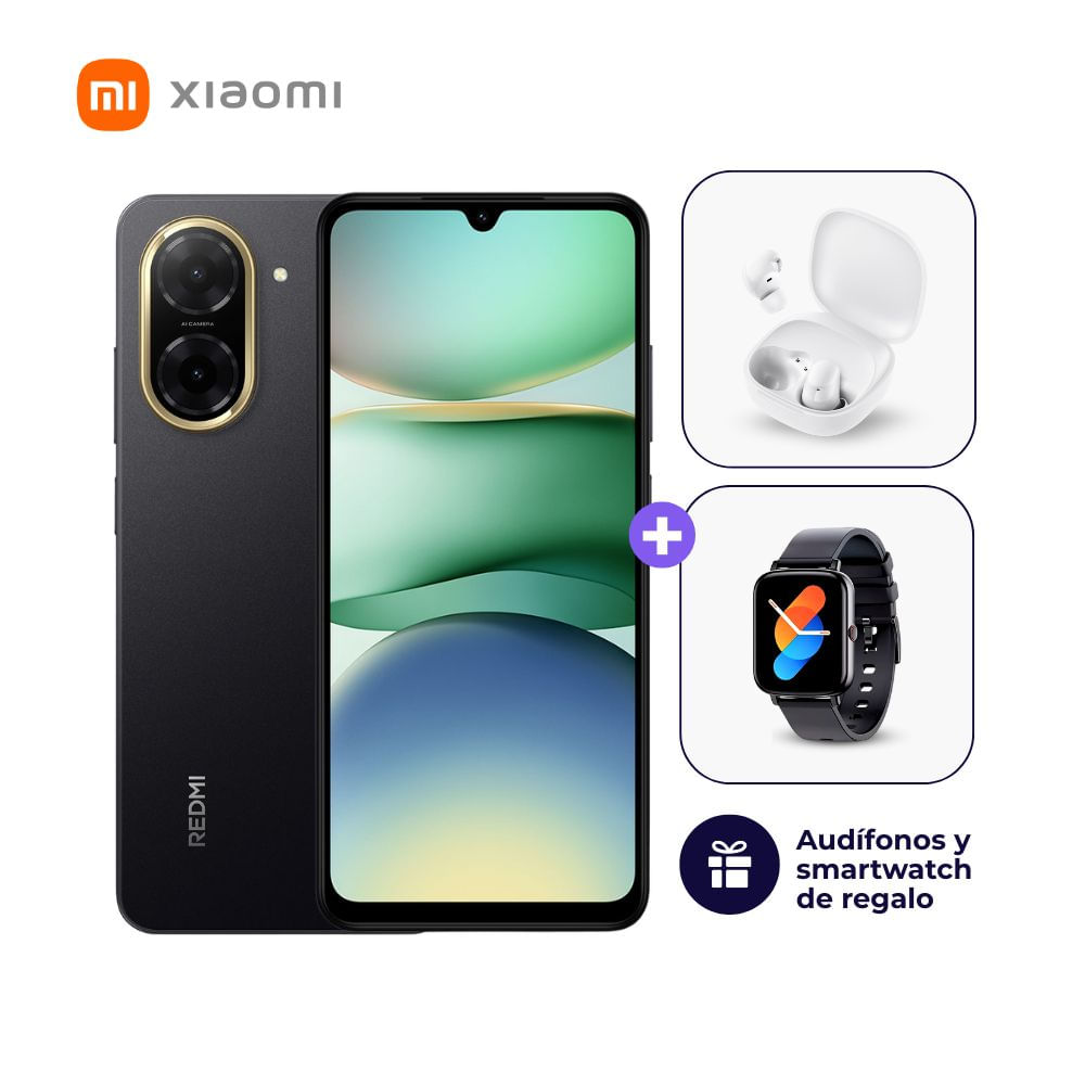 Xiaomi Redmi A5 4G 64GB 3GB Negro - Smartwatch y Audífonos