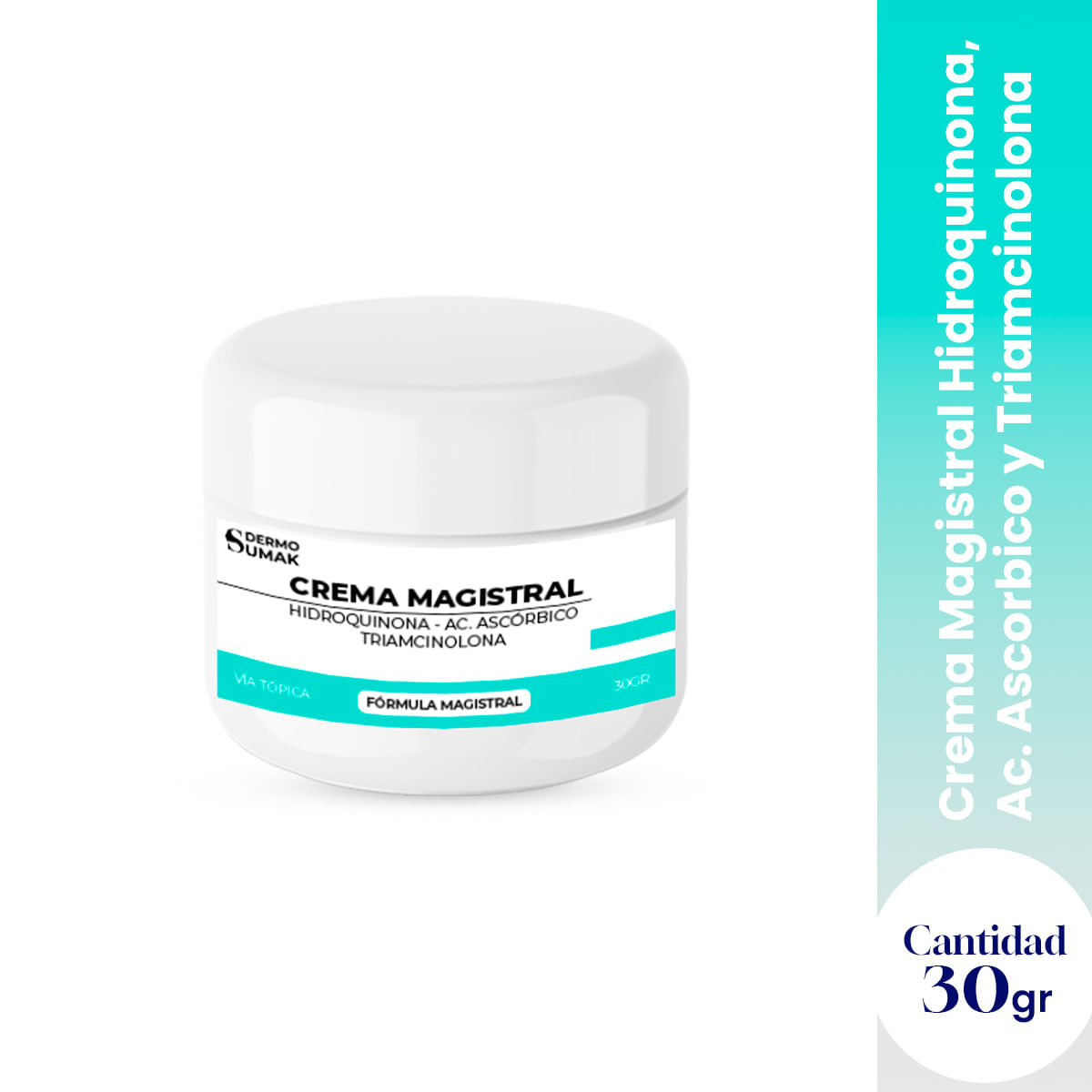 Crema Hidroquinona 4 Acido Ascórbico 2 Triancinolona 0.025 30 g Dermo Sumak