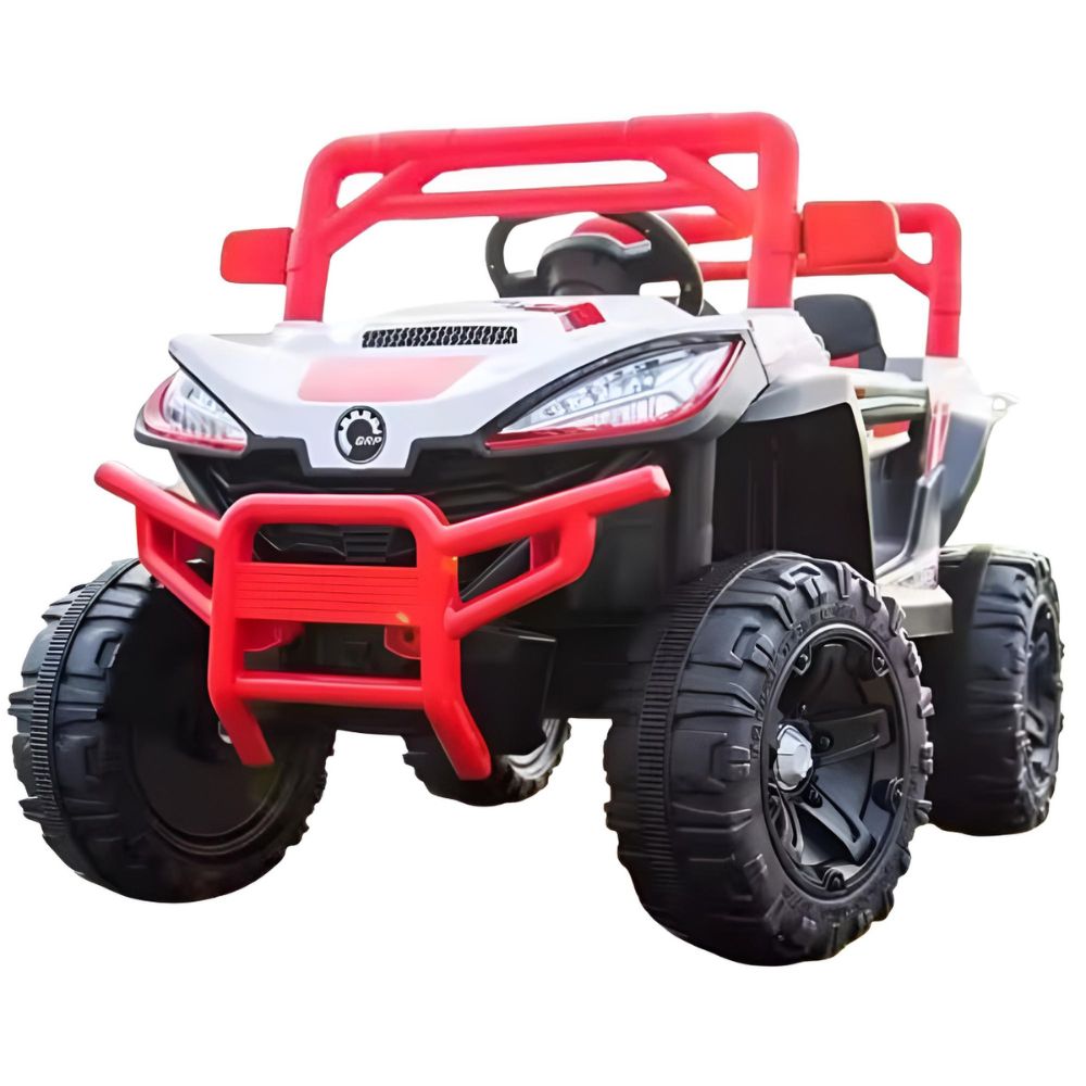 Camioneta Super Buggy llantas PVC  con luces LED  musical USB bluetooth  Aplicativo ROJO