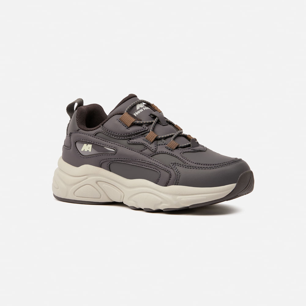Zapatilla New Athletic Lifestyle Glidfoam 266-1855 para Niños 35 Marrón
