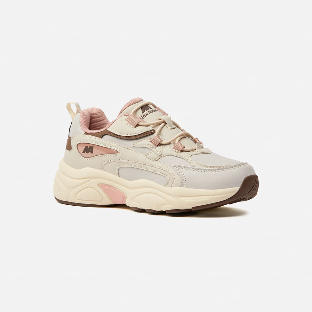 Zapatilla New Athletic Lifestyle Glidfoam 266-2923 para Niños 32 Crema Zapatilla New Athletic Lifestyle Glidfoam 266-2923 para Niños 32 Crema