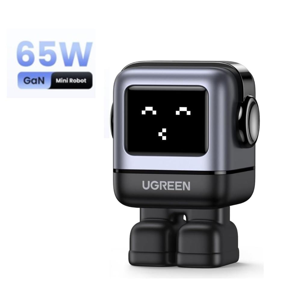 Cargador UGREEN Uno RG 65W Robot GaN con Carga Rápida