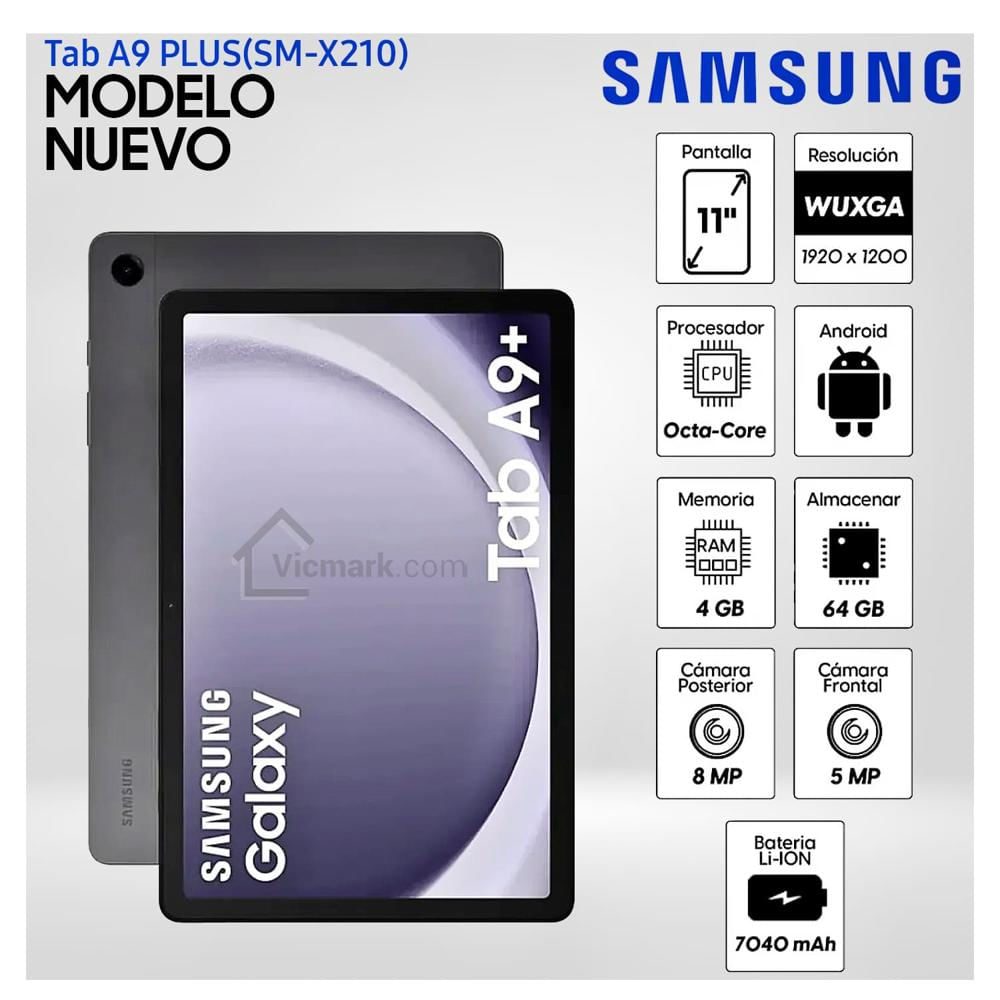 Tablet Samsung Galaxy Tab A9 Plus 11 Pulg. 4GB RAM 64GB Graphite