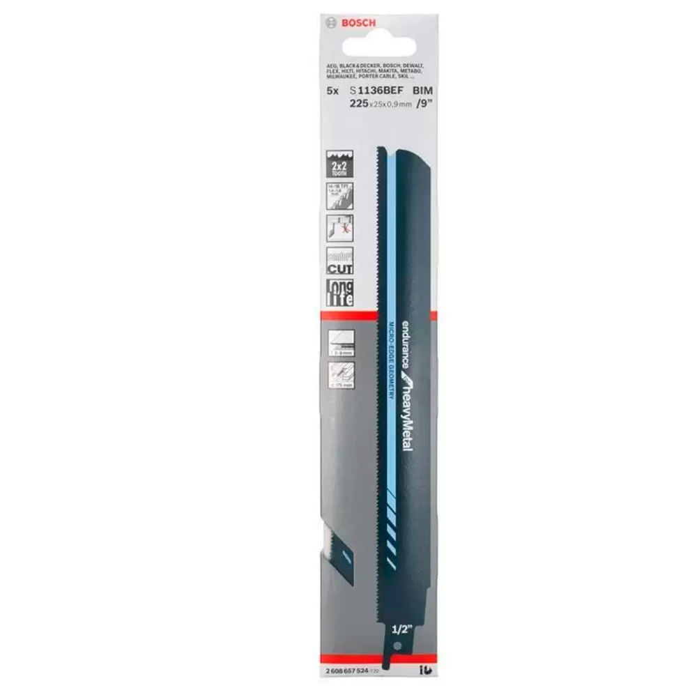 Cuchilla Sierra Sable Bosch S1136 BEF 3-8MM Endurance