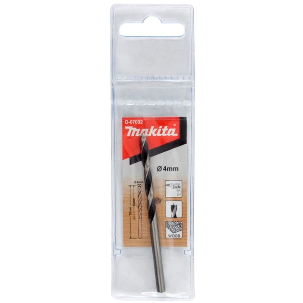 Broca para Madera Makita 4 X 75 Mm. D-07032