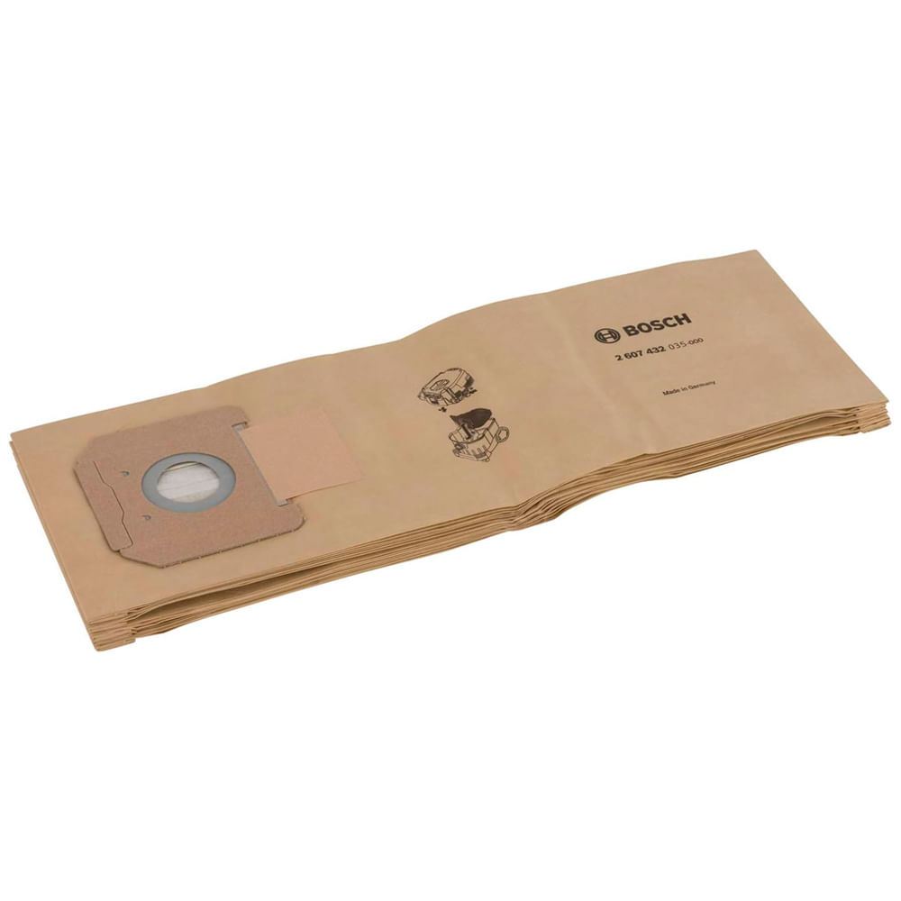 Bolsas de Papel para Aspiradora GAS 35 Bosch (5 unidades) Bolsas de Papel para Aspiradora GAS 35 Bosch X5 Unidades