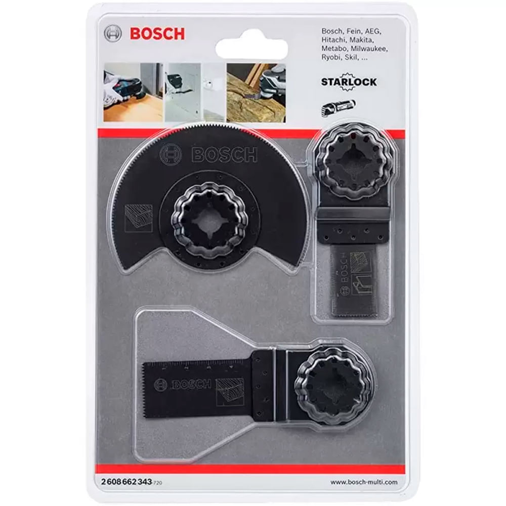 Set Básico para Madera Bosch 3Pcs