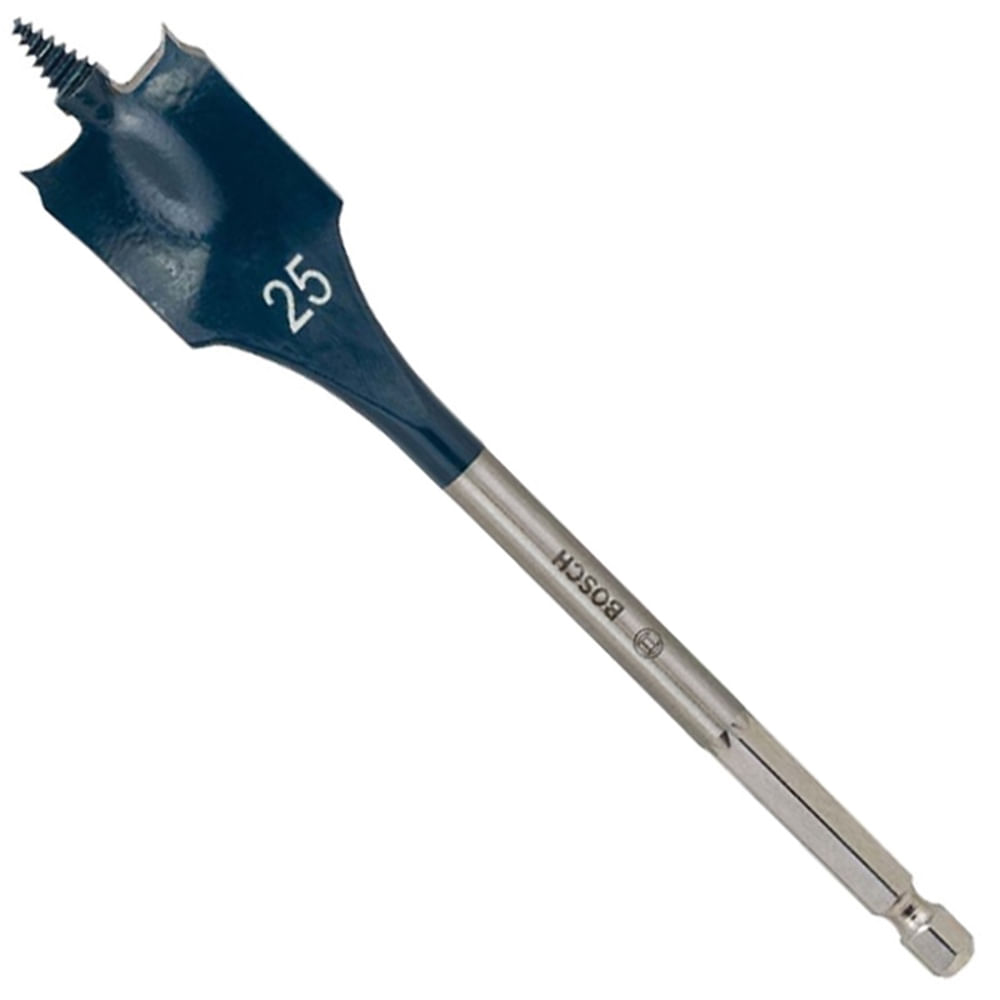 Broca Paleta 1/4" Hex 25 x 152mm para Madera Bosch Broca de Paleta para Madera Bosch 1/4" Hexagonal 25 × 152 mm