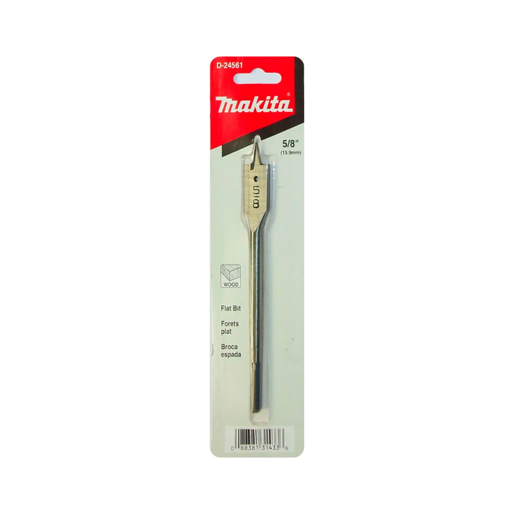 Broca Plana P/Madera Makita 5/8"X 6" D-24561