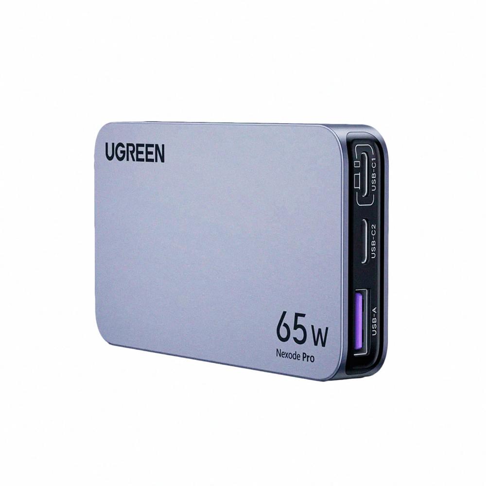 Cargador UGREEN 65W- GaN Dual USB-C USB-A PD 3.0 PPS US-X753