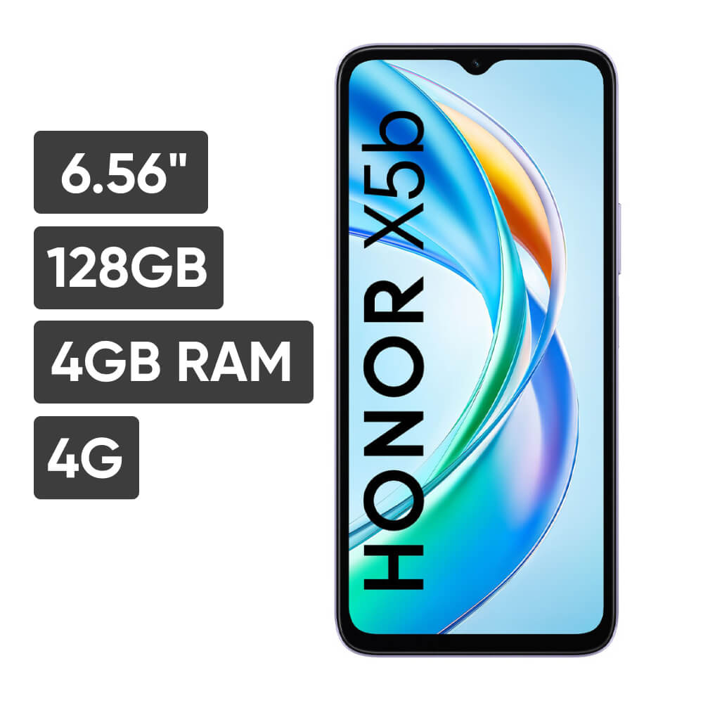 Smartphone HONOR X5B 6.56"" 4GB 128GB 50 MP + 0.08 MP Morado