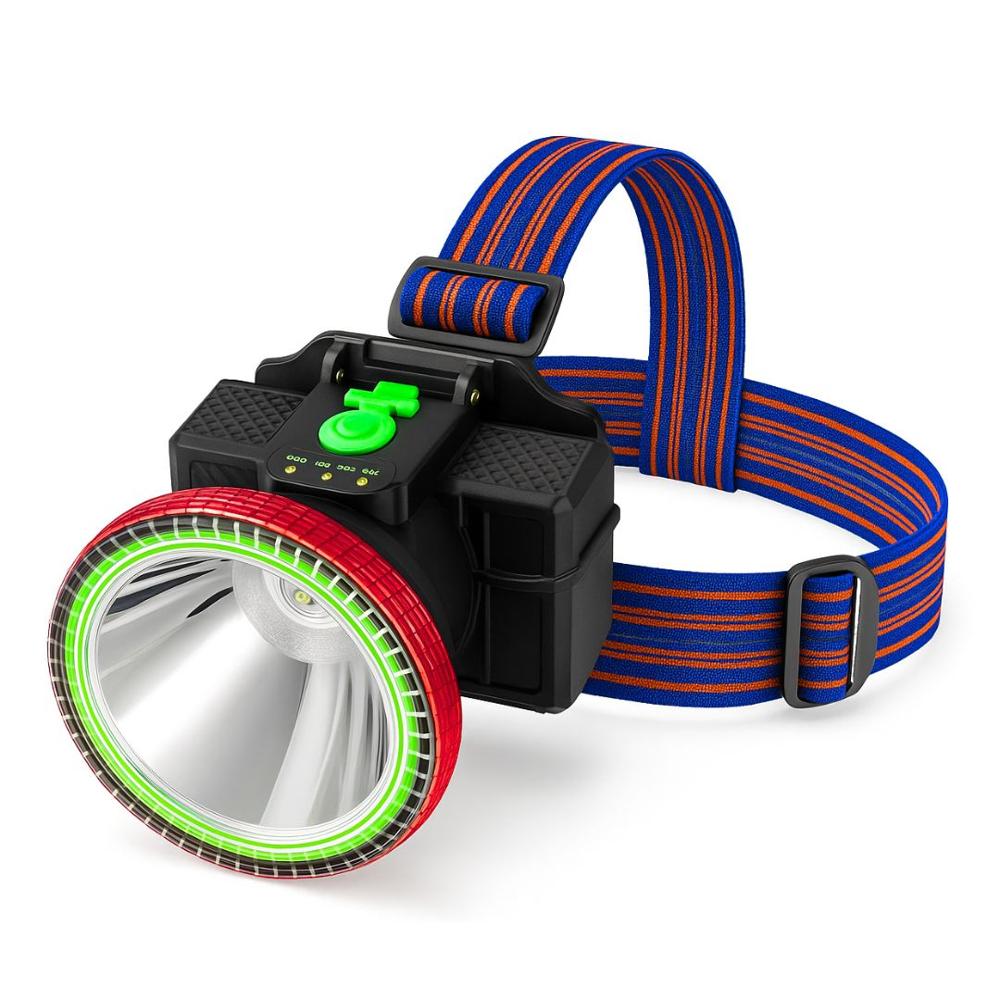 Linterna Frontal LED 150W Bossney con Foco Grande, Indicador Digital, Carga Tipo C Pro IPX4 BS-L3377