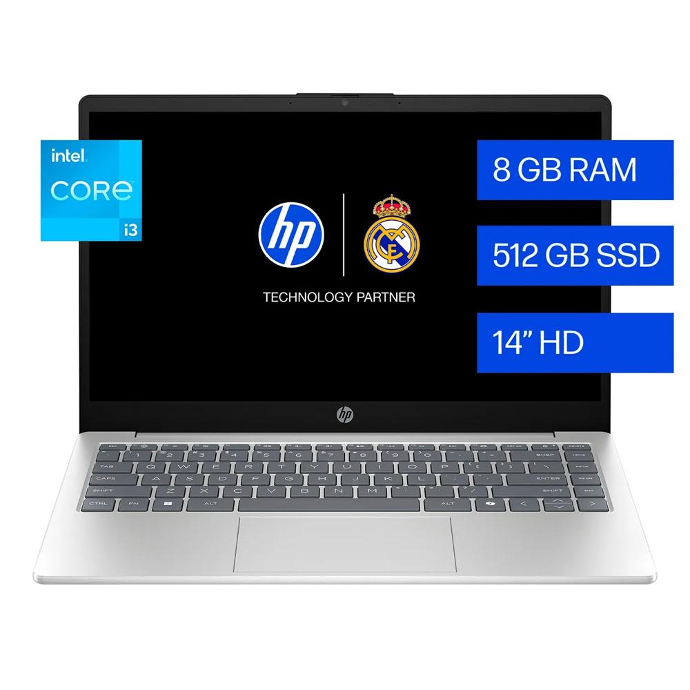Notebook HP 14-EP0132LA 14 Intel I3-N305 8GB 512GB SSD Windows 11 Español Silver