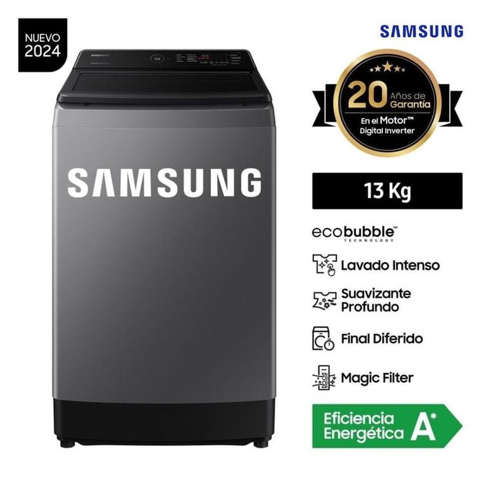 LAVADORA SAMSUNG 13KG WA13CG5441BDPE ECOBUBBLE GRIS