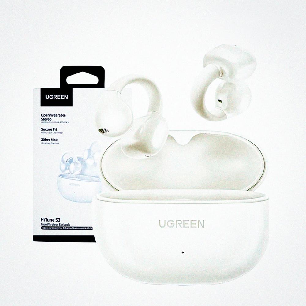 HiTune S3 Open-Ear de UGREEN - Multipunto 7-9 h estuche USB-C Blanco