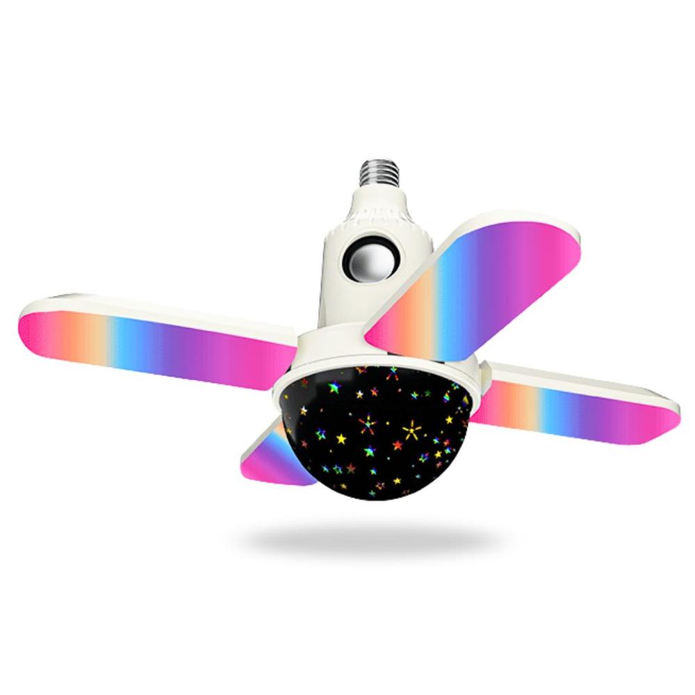 Lámpara Musical RGB con Parlante Bluetooth y Proyector Estelar 360° para Hogar y Fiesta CP-FS10