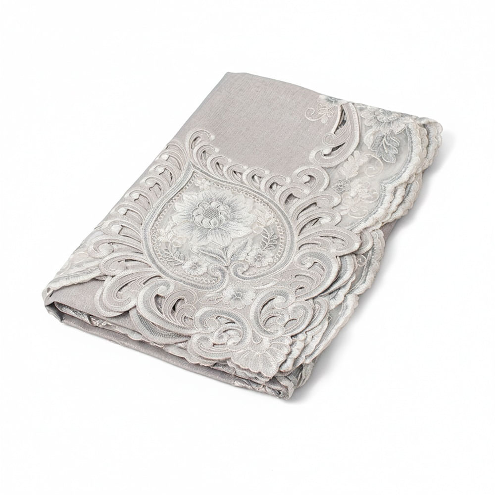 Mantel para 8 Sillas Rectangular Bordado Blanco