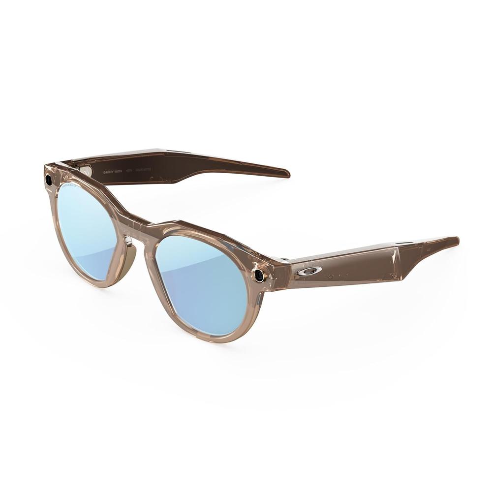 Oakley Meta HSTN Gafas inteligentes para hombre y mujer | Brown Smoke Frame / Prizm Deep Water