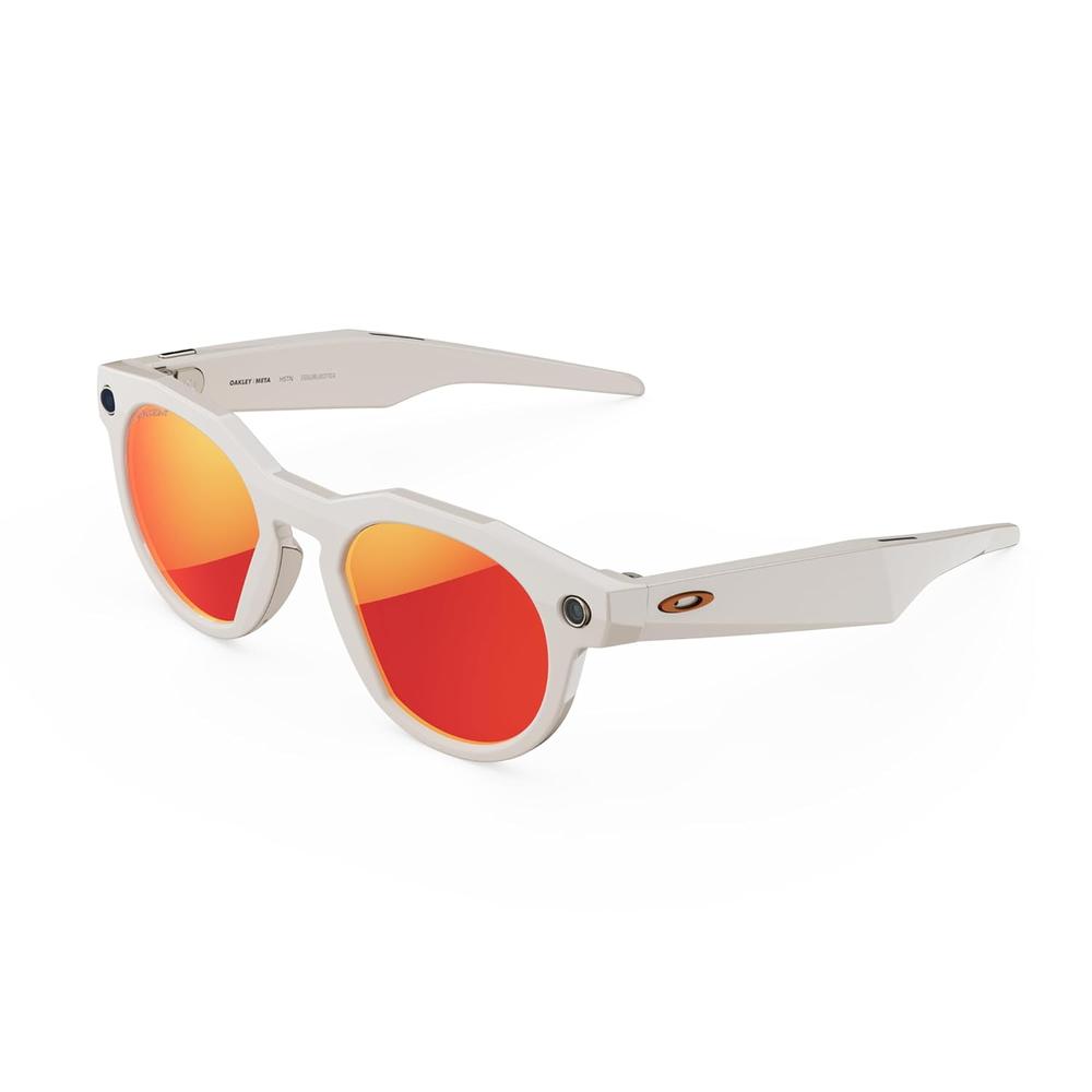 Oakley Meta HSTN Gafas inteligentes para hombre y mujer | Warm Grey Frame / Prizm Ruby Lenses