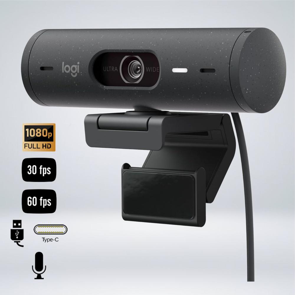 WEBCAM LOGITECH - MICROFONO STEREO Puerto USB-C