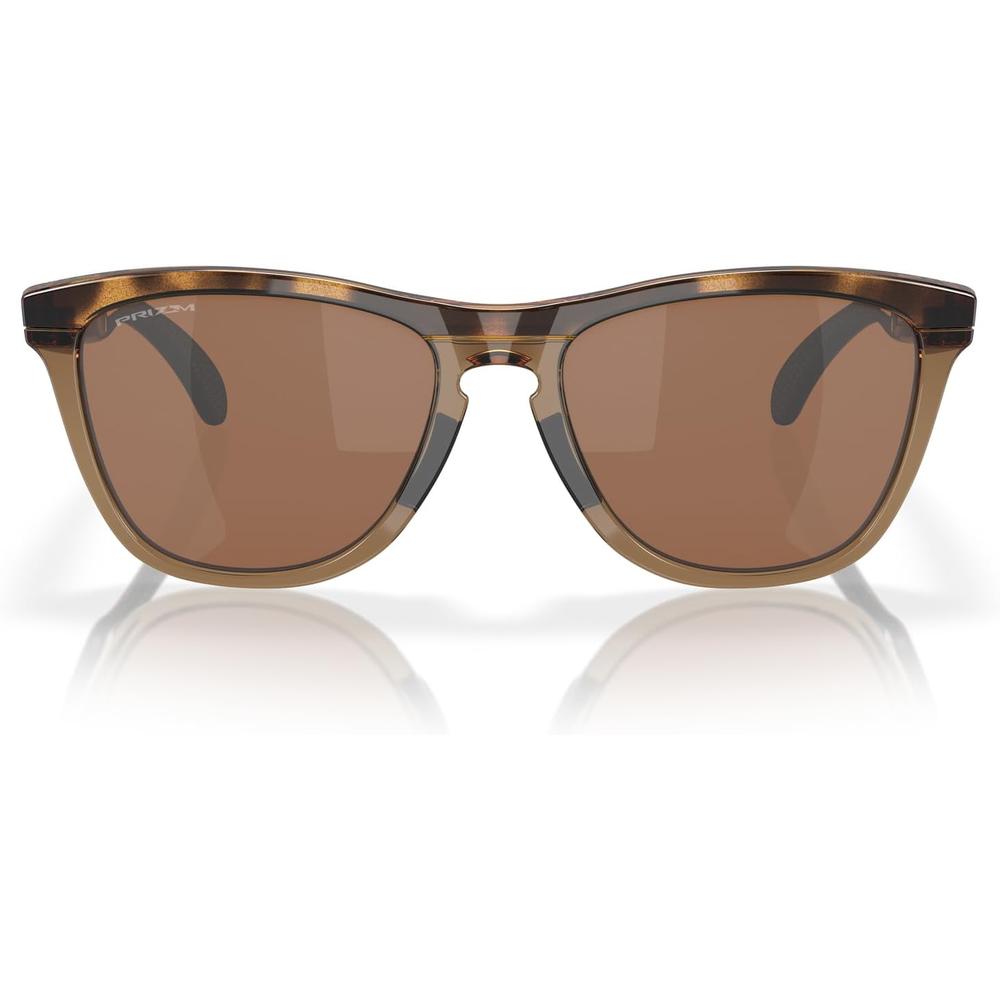 Oakley OO9284 Frogskins Gafas de Sol para Unisex | Brown Tortoise / Brown Smoke / Prizm Tungsten