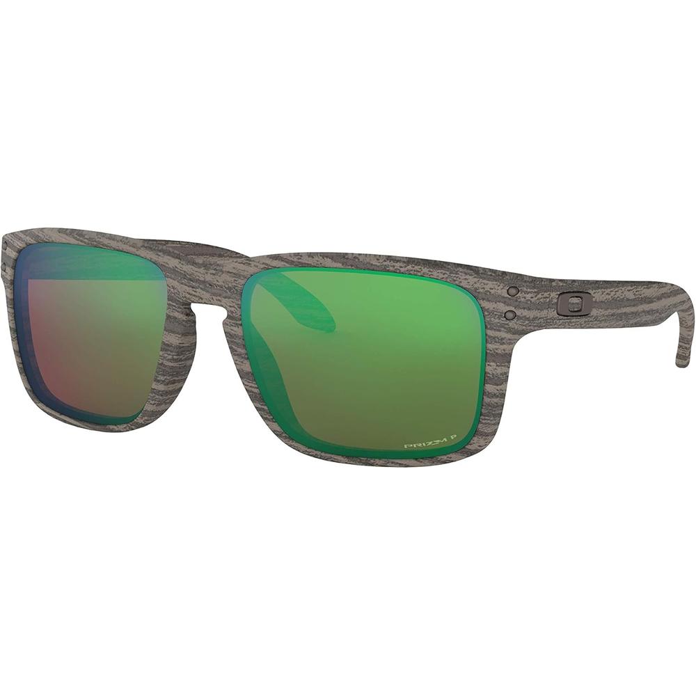Oakley OO9102 Holbrook Polarizadas Gafas de Sol para Hombre | Woodgrain / Prizm Shallow Water
