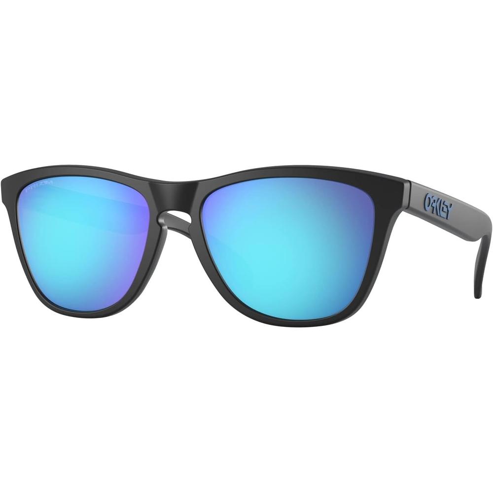 Oakley Frogskins OO9245 Gafas de Sol para Hombre | Matte Black / Prizm Sapphire