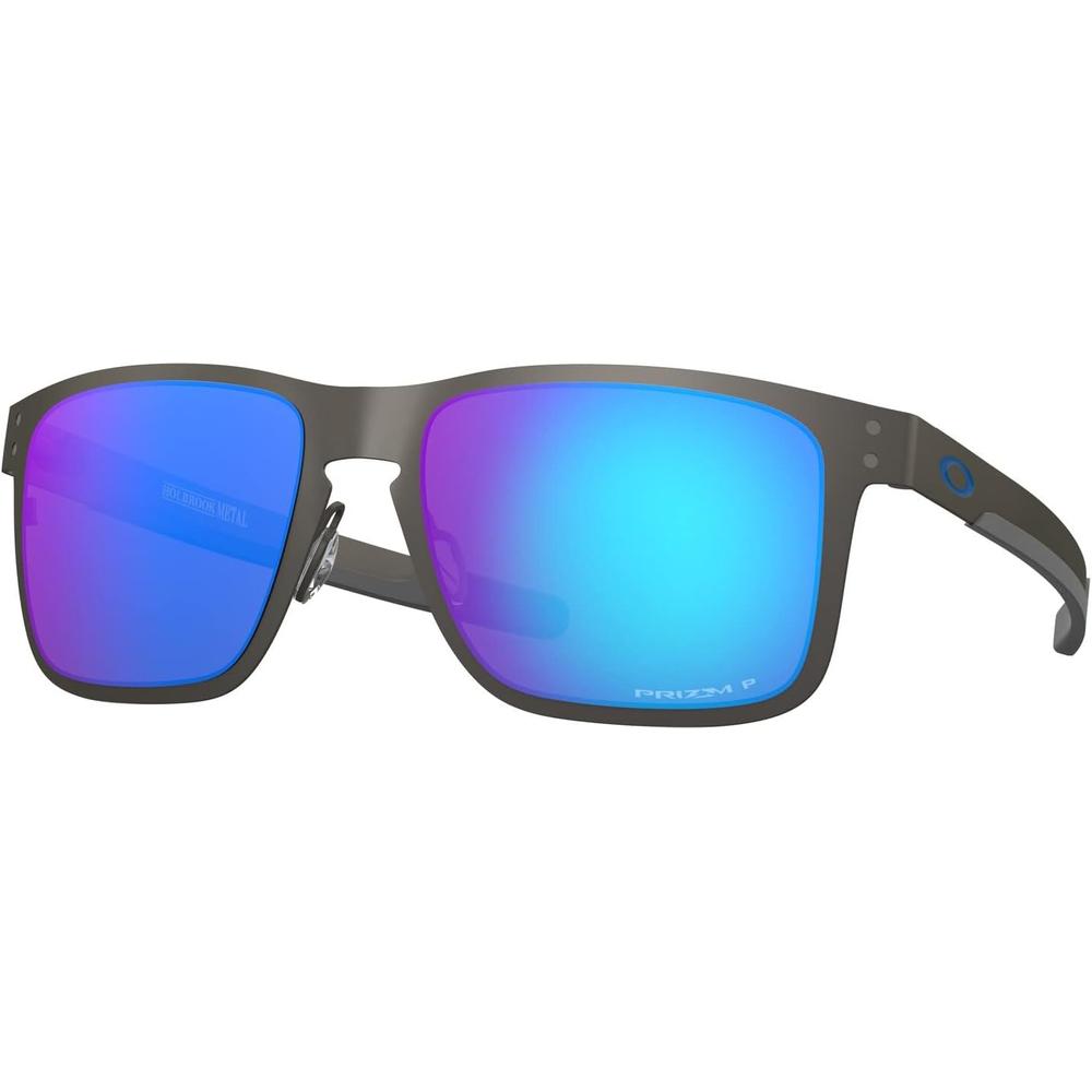 Oakley Holbrook OO4123 Gafas de Sol de Metal para Hombre | Matte Gunmetal / Prizm Sapphire Iridium