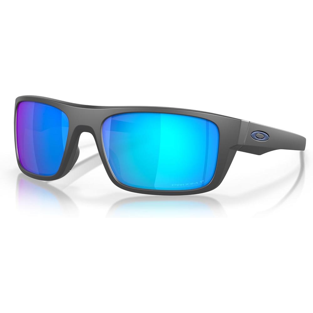 Oakley Drop Point OO9367 Gafas de Sol para Hombre | Matte Dark Grey / Prizm Sapphire Iridium