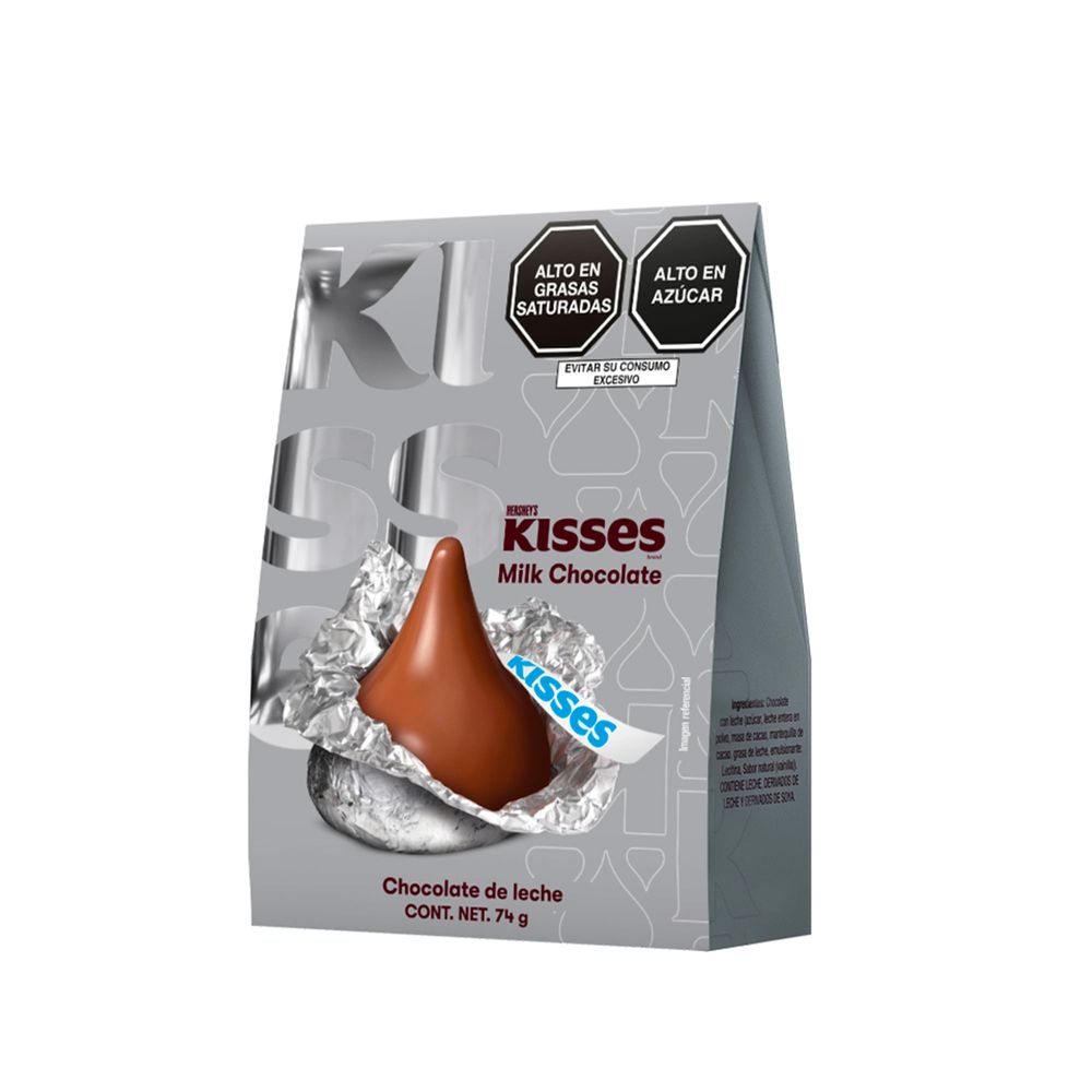 Chocolate HERSHEYS Kisses con Leche Caja 74g Chocolate HERSHEYS Kisses con Leche Caja 74g
