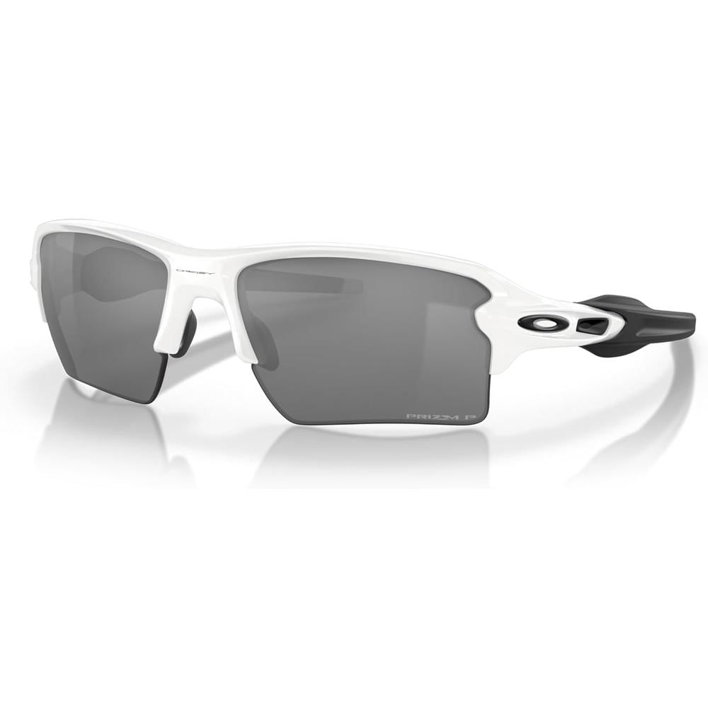 Oakley Flak 2.0 XL OO9188 Gafas de Sol para Hombre | Polished White On Black / Prizm Black