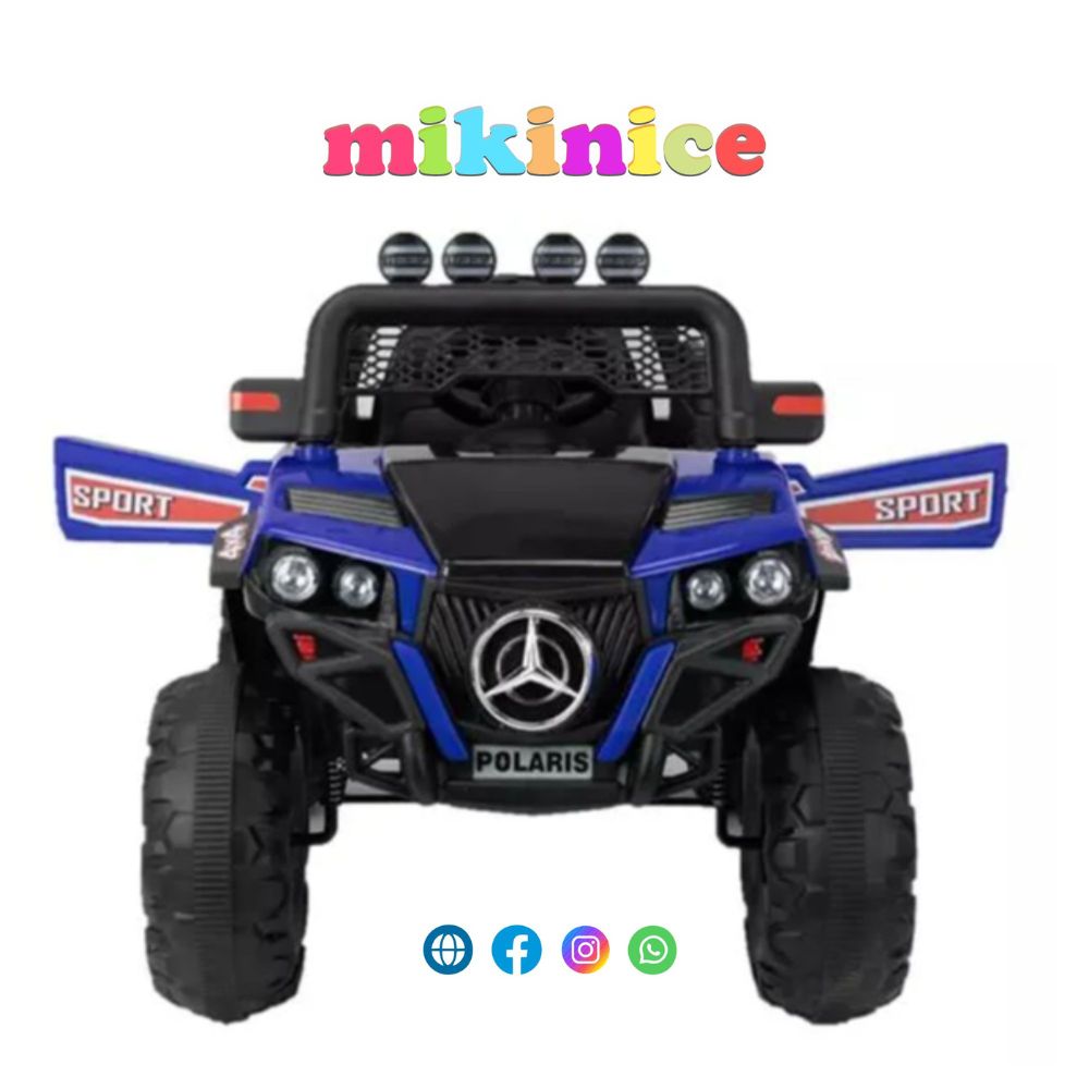 Camioneta Todo Terreno 4x4 llantas EVA  GOMA  con luces LED  musical USB bluetooth