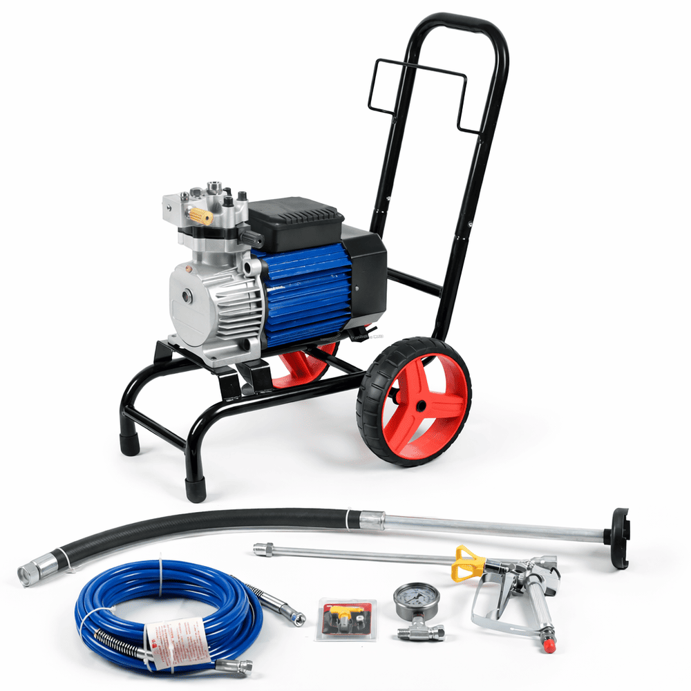 Pulverizador de pintura profesional motor 2hp manguera de 15m roseador mas boquilla