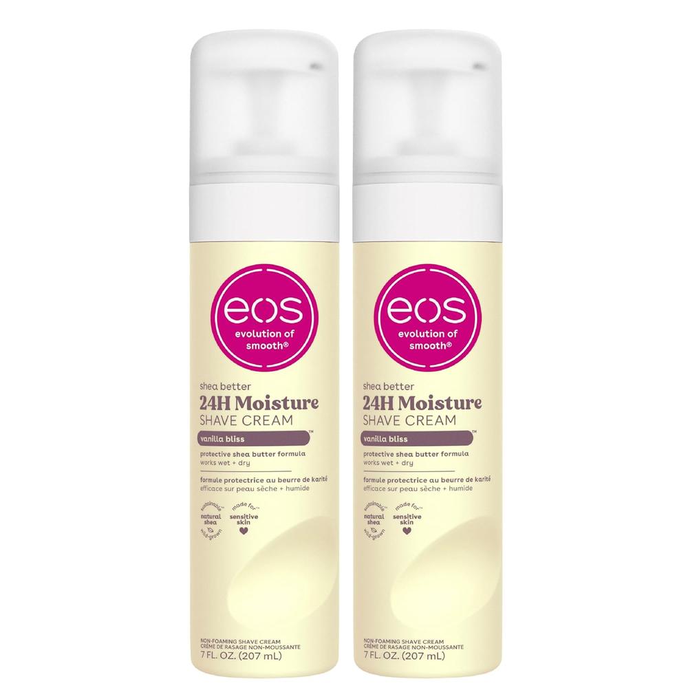 EOS Shea Better crema de afeitar pack 2 Vanilla Bliss | 7 oz / 207 ml