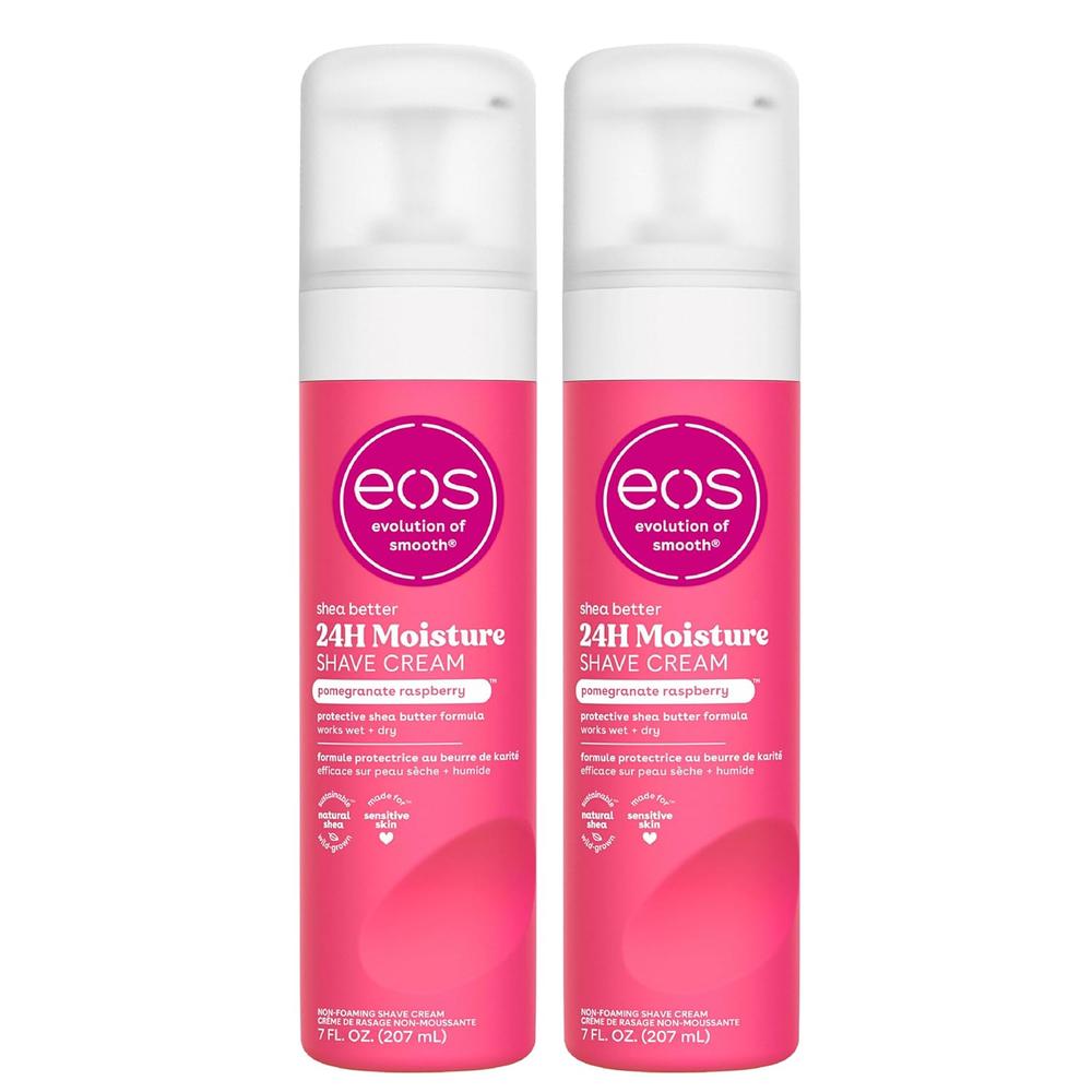 EOS Shea Better crema de afeitar pack 2 Pomegranate Raspberry | 7 oz / 207 ml
