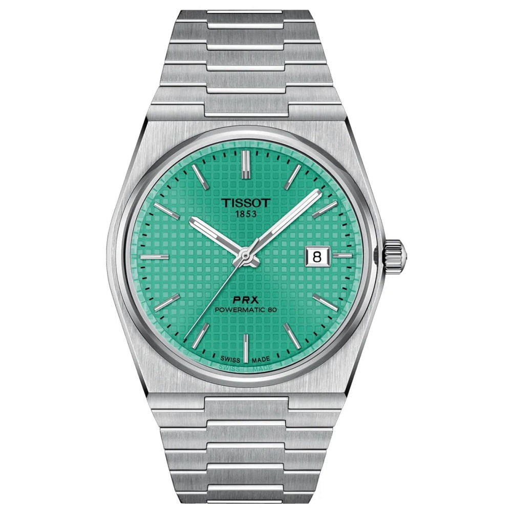 RELOJ TISSOT PRX AUTOMATICO VERDE CLARO