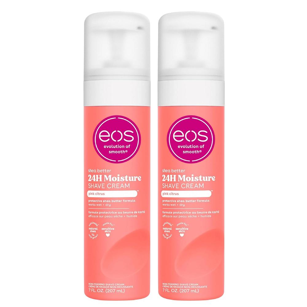 EOS Shea Better crema de afeitar pack 2 Pink Citrus | 7 oz / 207 ml