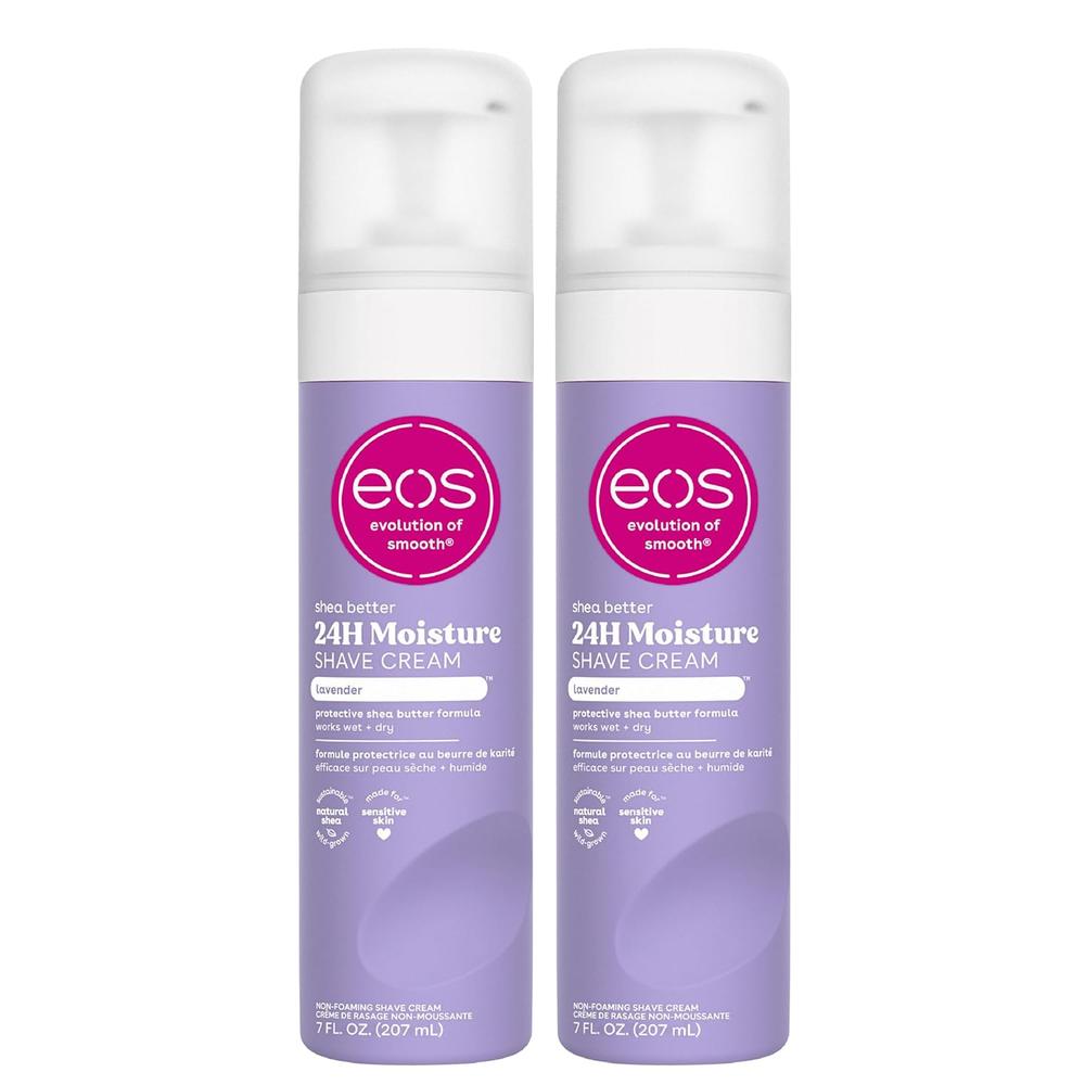 EOS Shea Better crema de afeitar pack 2 Lavanda | 7 oz / 207 ml