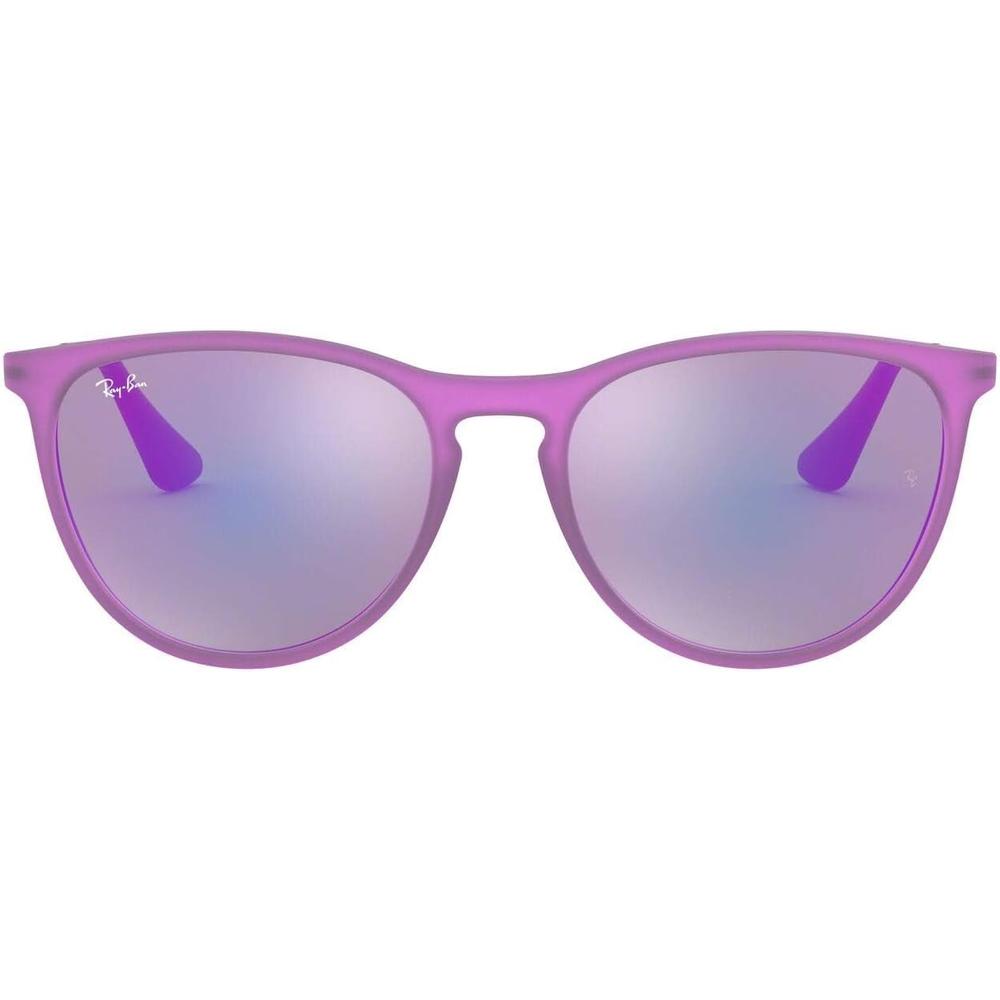 Ray-Ban Junior RJ9060S Erika Gafas de sol para niños | Violet Fluorescent Rubber / Grey Violet