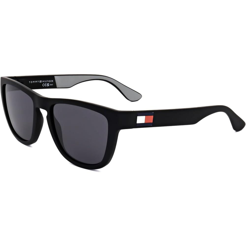 Tommy Hilfiger TH1557/S Gafas de sol cuadradas para hombre | Black & Grey